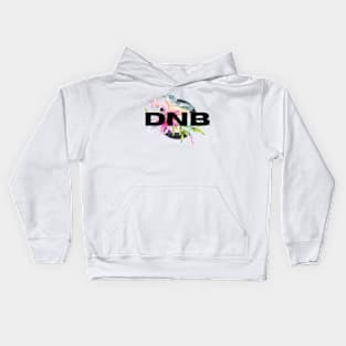 DNB - Tropical Blue Bass Bird Kids Hoodie